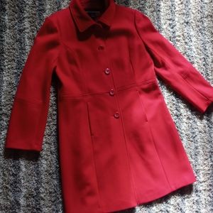 Cherry red penny coat